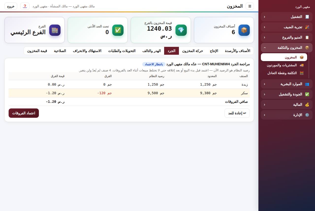 مراجعة الجرد